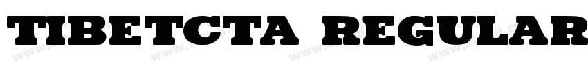 TibetCtA Regular字体转换